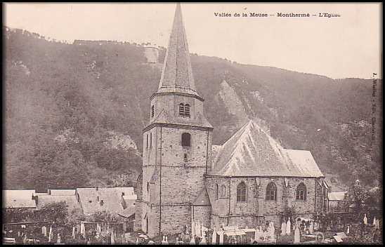 Une partie du cimetire au dessus de l'glise Saint-Lger